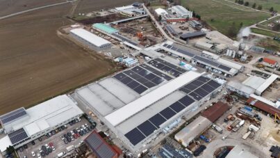 Grad Export d.o.o. - nova proizvodna hala, fotografija snimljena dronom