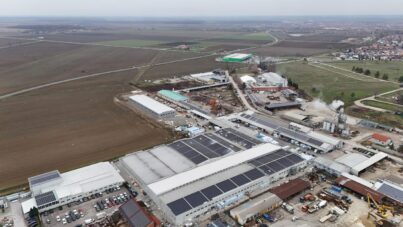 Grad Export d.o.o. - nova proizvodna hala, fotografija snimljena dronom